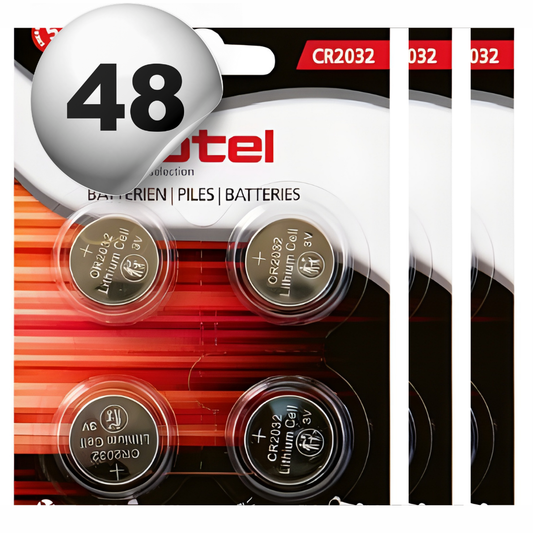 48 Stück ROTEL Lithium Knopfzellen CR2032