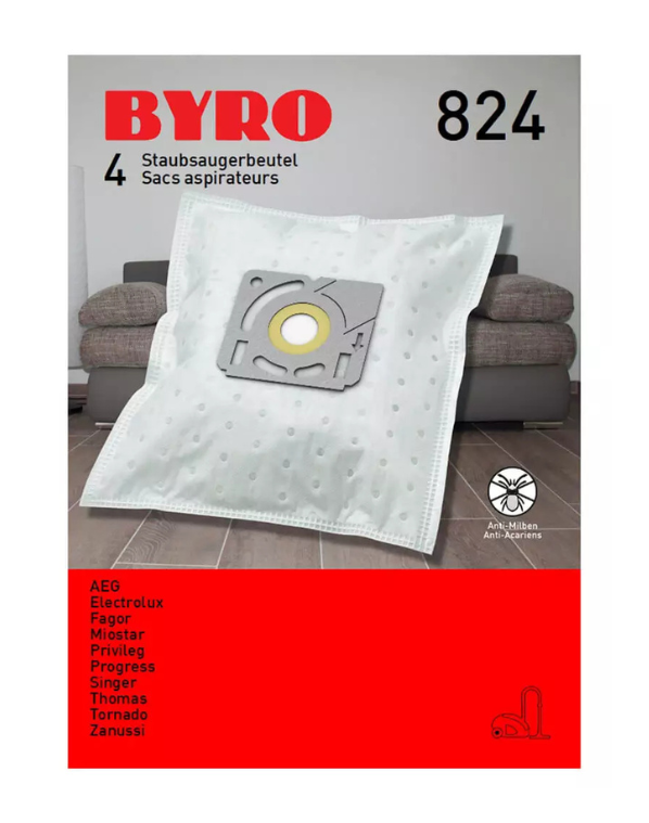 Byro Staubsaugerbeutel 824, 4 Stk.
