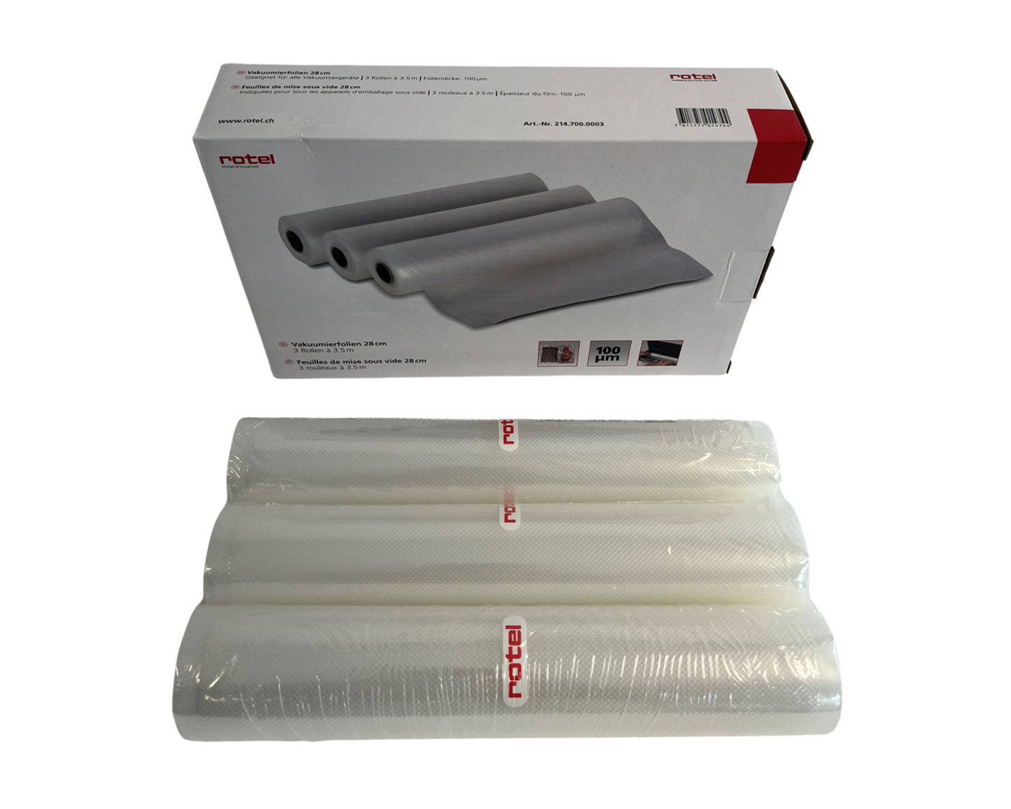 Vakuumierfolien 3er Set von rotel, www.rotel.swiss, Vakuumierzubehör