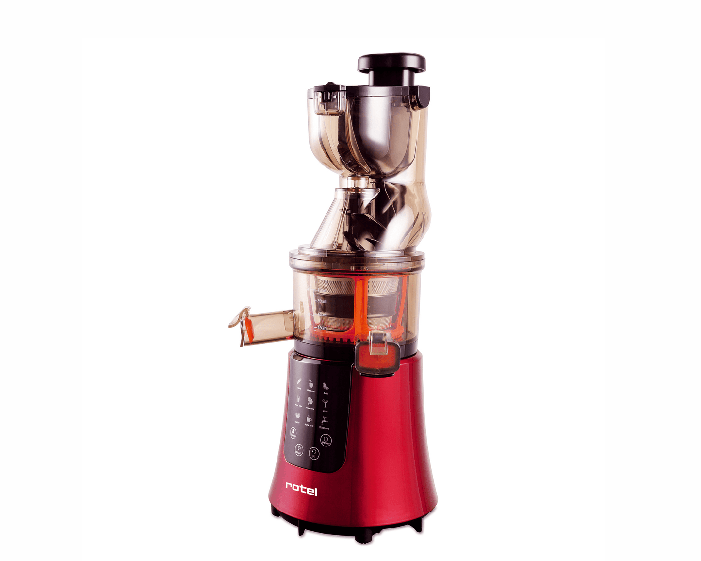 rotel Slow Juicer , Entsafter mit 2 Filtern max. Saftausbeute
Leistungsstarker Slow Juicer ✔ 2 Filter für optimale Ergebnisse ✔ Verarbeitet ganze Früchte ✔ Schonendes Entsaften mit 45–55 U/Min ✔ Kostenloser Versand