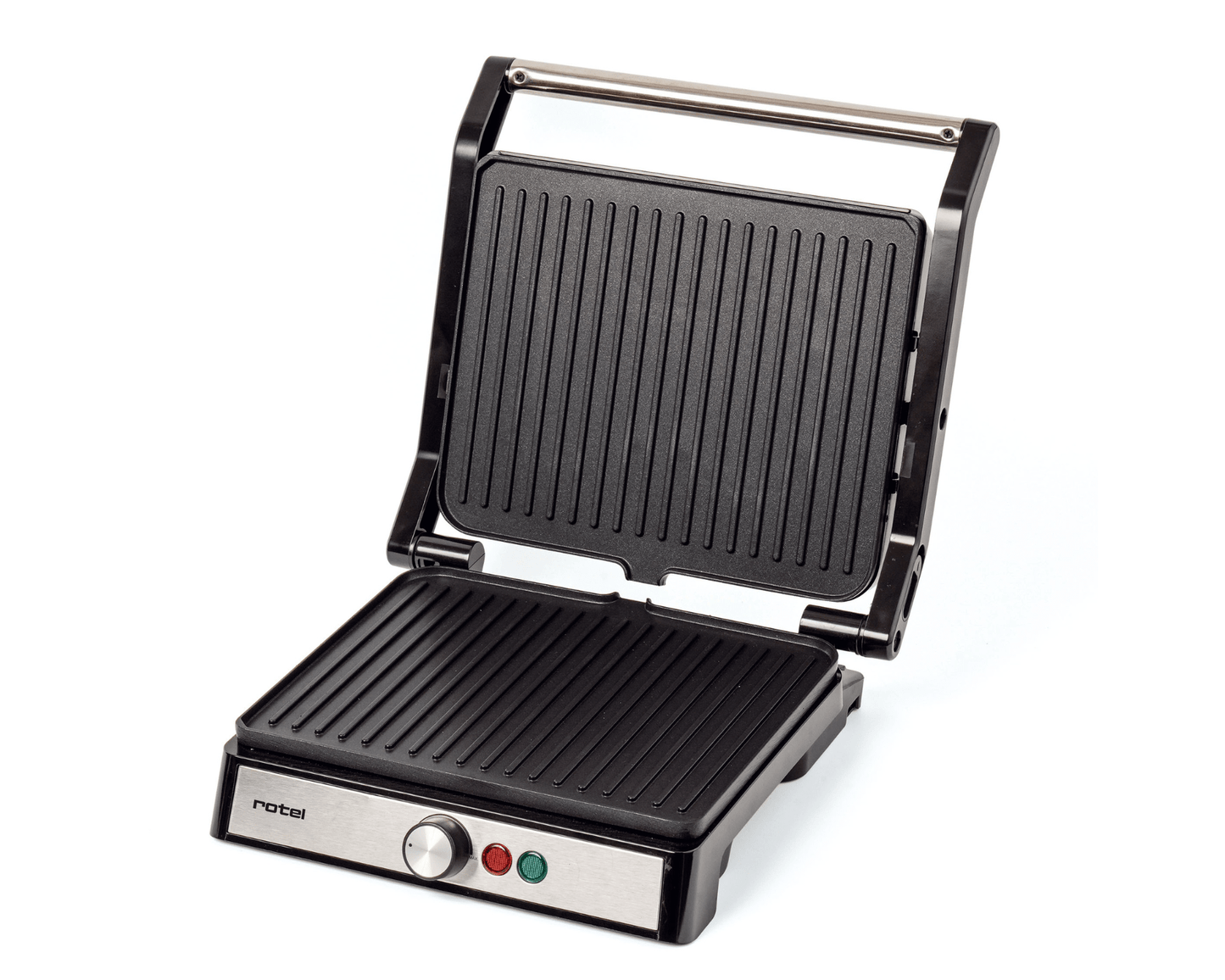Kontaktgrill von rotel – Vielseitig für Sandwiches, Fleisch & mehr
Kontakt- & Tischgrill mit 180° Öffnung ✔ 27x44 cm Grillfläche ✔ Antihaftplatten mit Fettablaufrille ✔ Stufenlose Temperaturregelung ✔ Kostenloser Versand.