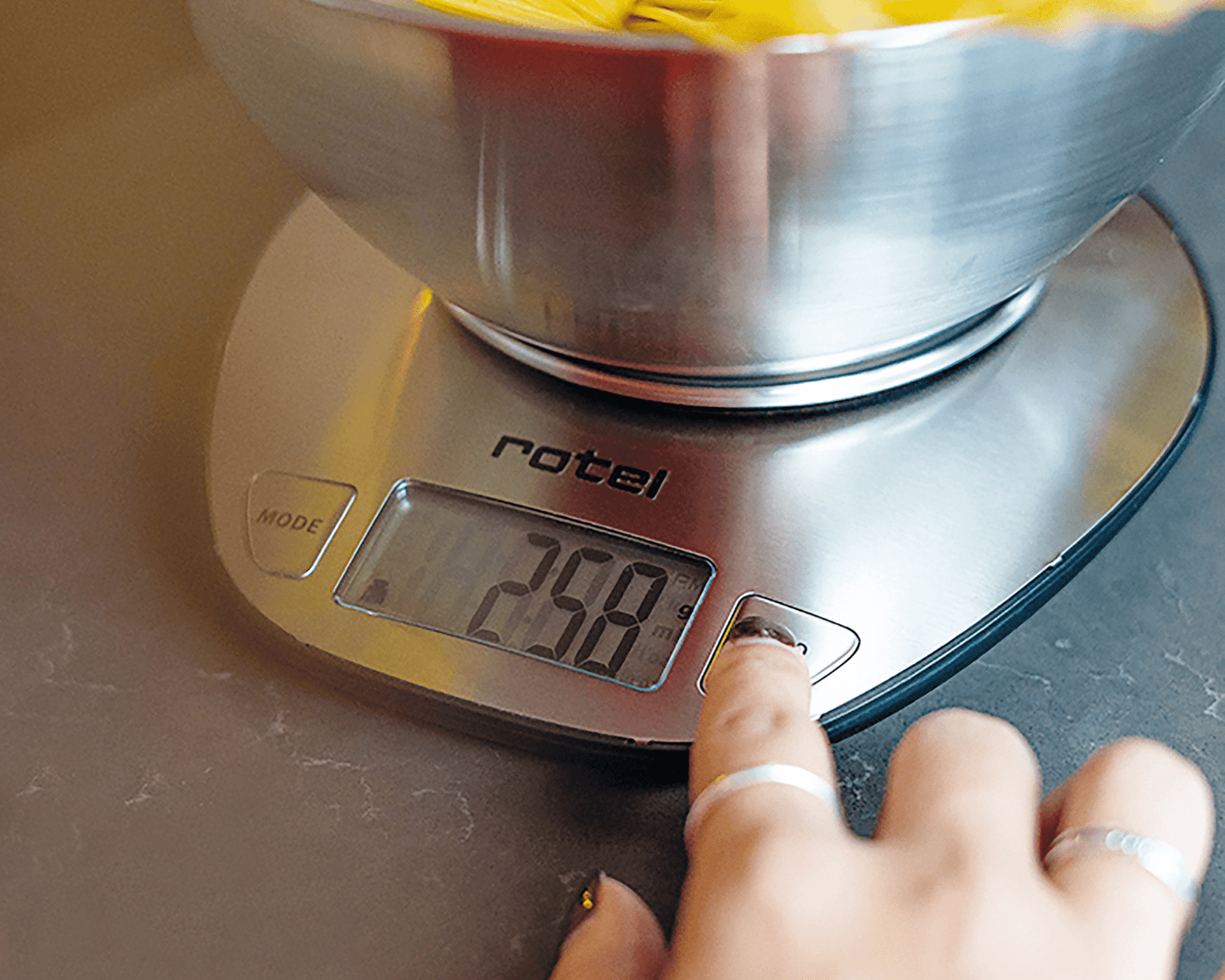 Küchenwaage aus Edelstahl von rotel – Präzise & stilvoll
Digitale Küchenwaage ✔ 1 g Teilung für exakte Messungen ✔ Verschiedene Gewichtseinheiten ✔ Pflegeleicht & einfach zu reinigen ✔ Kostenloser Versand