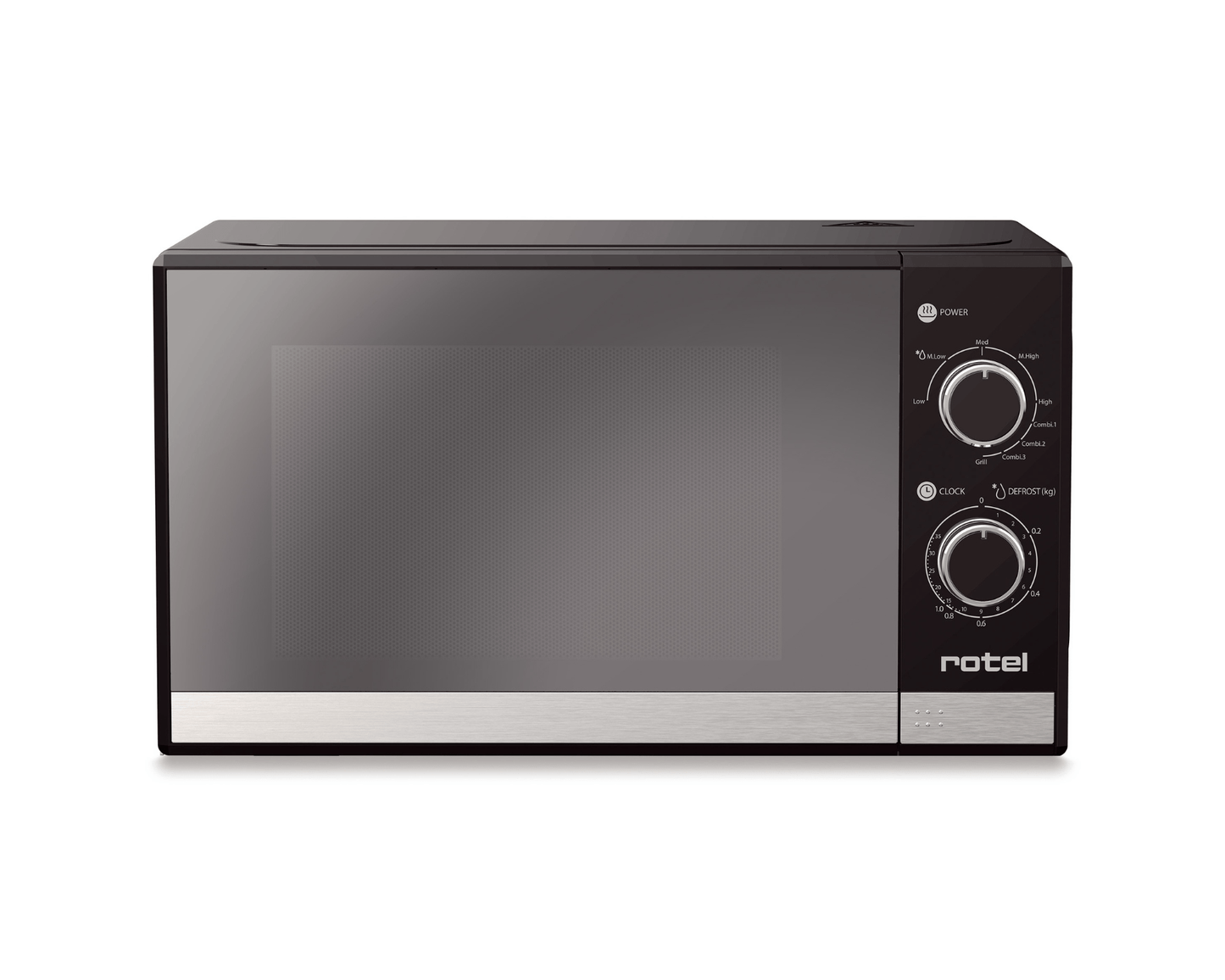 Mikrowelle mit Grillfunktion von rotel – Vielseitig & leistungsstark
Mikrowelle mit 5 Leistungsstufen & Grillfunktion ✔ 3 Kombiprogramme ✔ 20L Garraum & 25,5 cm Glasdrehteller ✔ Timer für präzise Zubereitung ✔ Kostenloser Versand