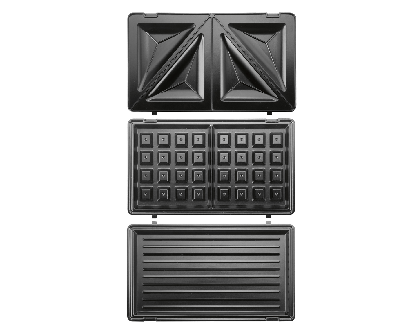 Sandwich-Toaster von rotel 3 in 1 für Sandwiches, Waffeln & Grill
Toaster mit 3 auswechselbaren Platten ✔ Antihaftbeschichtung für leichte Reinigung ✔ Versiegelte Sandwichränder ✔ Zwei Kontrolllampen ✔ Kostenloser Versand