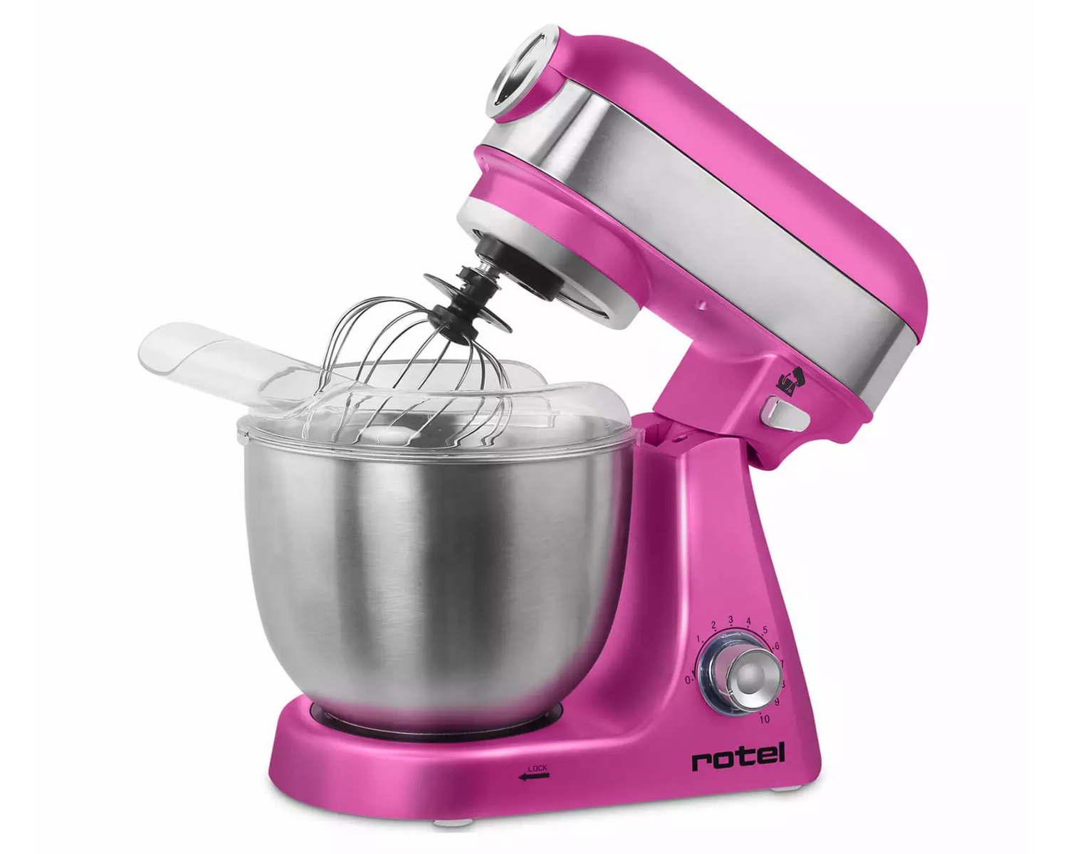 Rotel Küchenmaschine 5L U445CH3 Pink mit Fleischwolfaufsatz

Die Rotel Küchenmaschine mit 5L Chromstahl-Schüssel ✔ Knethaken & Schwingbesen für perfektes Mixen, Rühren & Kneten ✔ Kostenloser Versand in der Schweiz. www.rotel.swiss