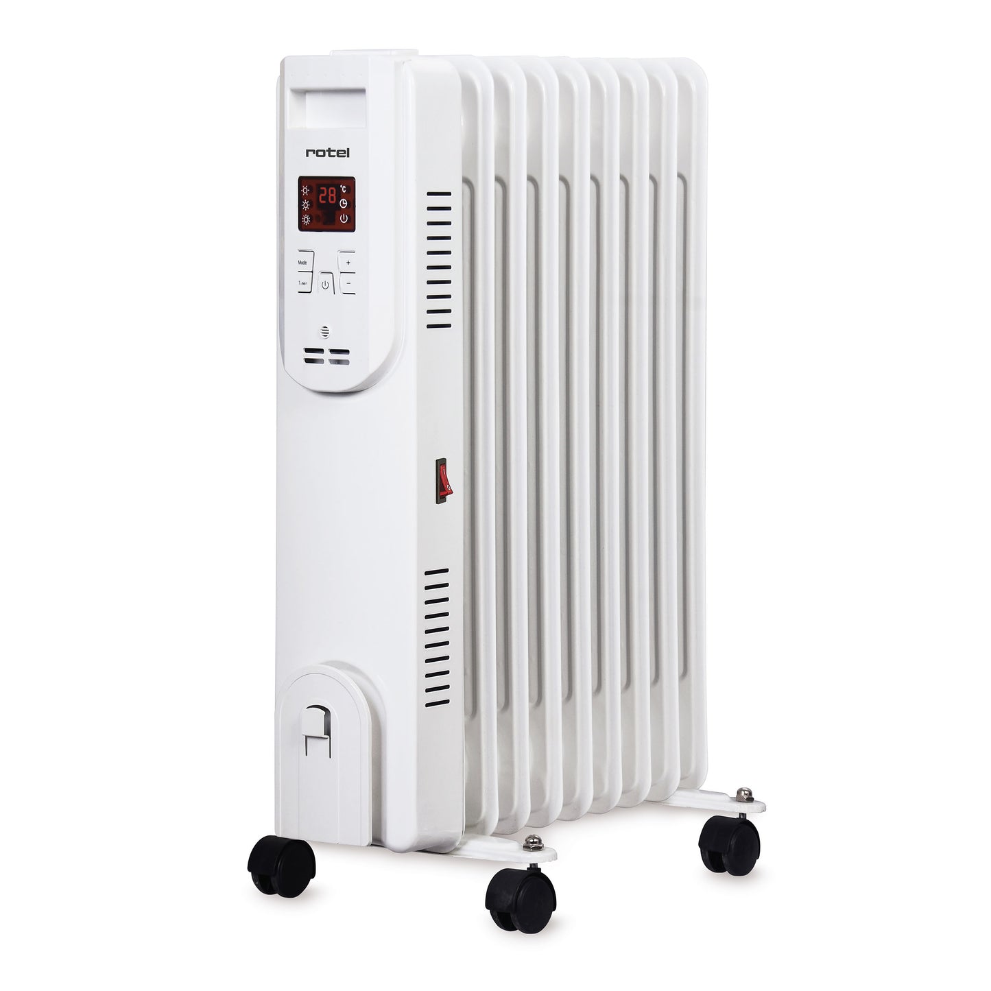 rotel Ölradiator mit 9 Elementen, 2000 W, Fernbedienung und App-Steuerung