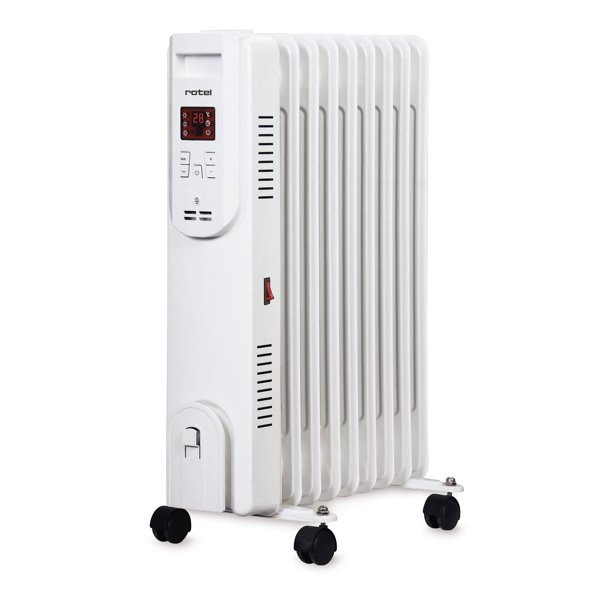 rotel Ölradiator mit 9 Elementen, 2000 W, Fernbedienung und App-Steuerung