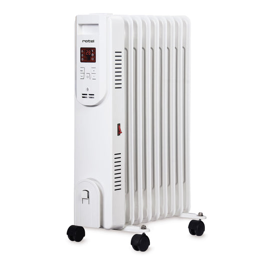 rotel Ölradiator mit 9 Elementen, 2000 W, Fernbedienung und App-Steuerung